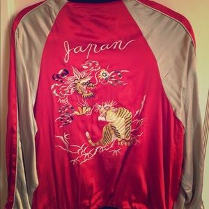 Japanese silk bomber jacket